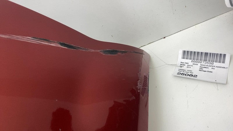 ⭕ 2009 2010 2011 2012 2013 2014 2015 Mazda MX-5 Miata Rear Bumper Assy Red - 41G