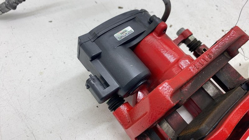 ⭕ 2019-2021 Tesla Model S Rear Right Caliper Red w/ Brake Hose Line 10