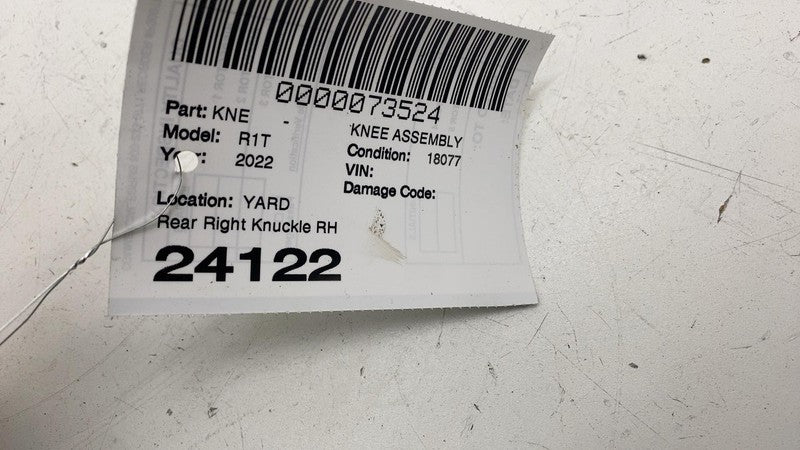 ⭕ 2022-2024 Rivian R1T R1S Rear Left Spindle Knuckle w/ Dust Shield PT