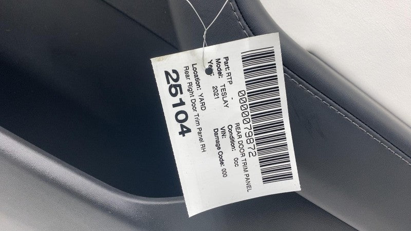 ⭕ 2020-2024 Tesla Model Y Rear Right Door Panel Trim Card Cover RH 149