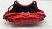 ⭕ 2016-2020 Tesla Model X Front Driver Side Caliper Red w/ Brake Hose Line Left