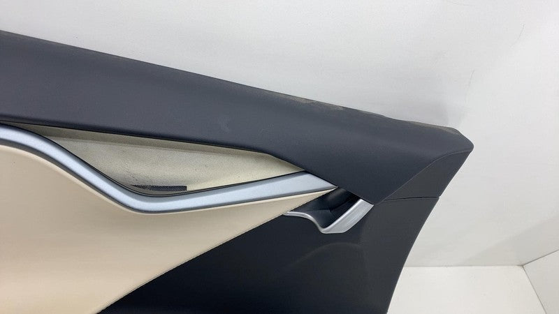 6006071-52-N ⭕ 12-20 Model S Front Left Interior Door Panel Trim Card Cover OEM 6006071-52-N