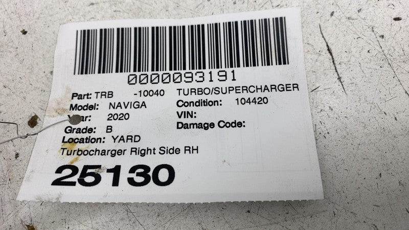 ⭕ 18-21 Lincoln Navigator Right Turbocharger + Intercooler Hose RH JL7