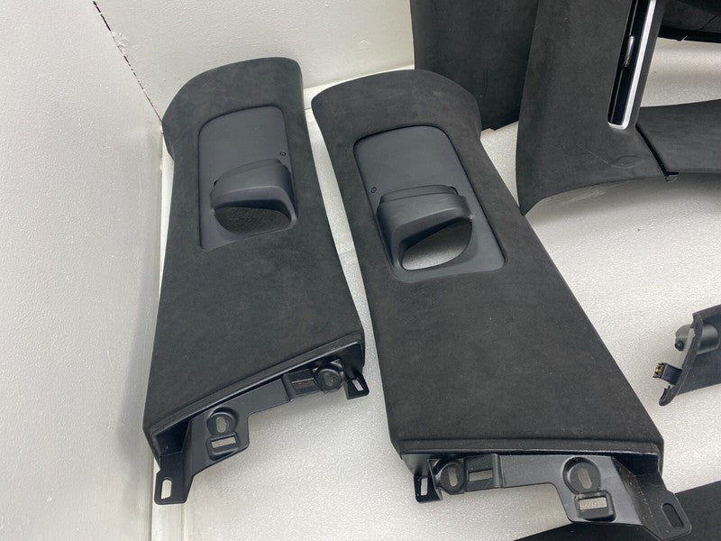 ⭕ 16-20 Tesla Model X SET Headliner Sunvisor Upper A + B + C-Pillar Tr