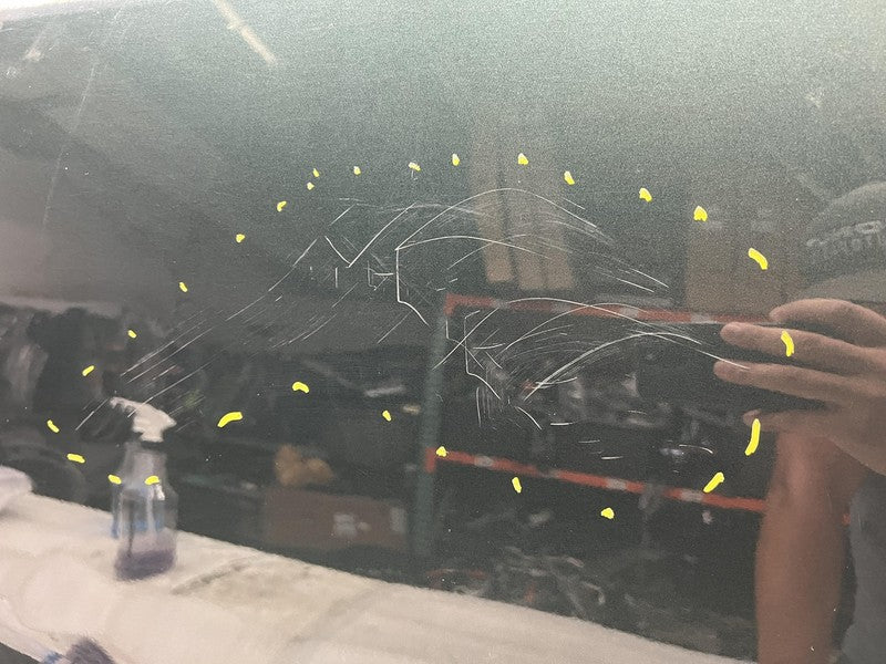 ⭕ 12-15 Tesla Model S Front Passenger Side Door Shell Panel Right Gree