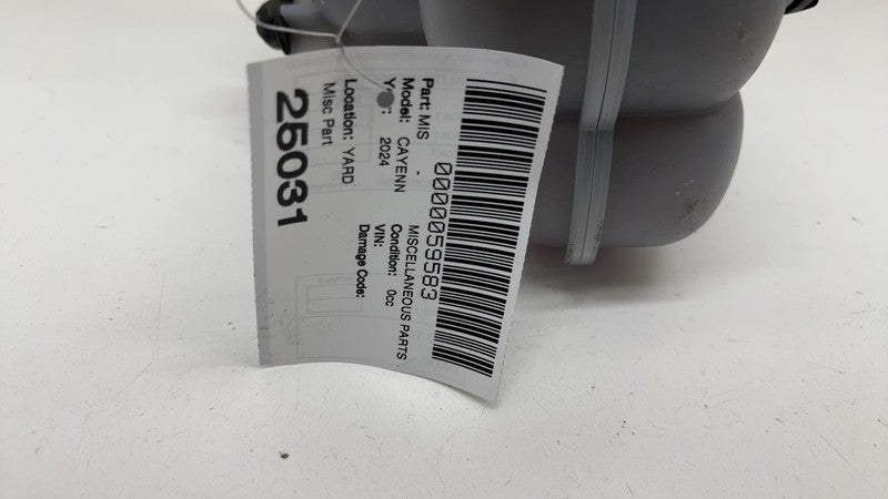 4M0121403 ⭕2024 Porsche Cayenne Coolant Reservoir Expansion Tank  w/ Hose Line 4M0121405AG