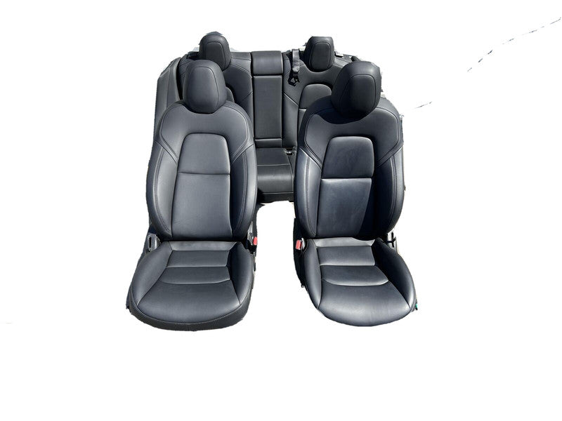 1552127-00-A ⭕ 2017-2023 Tesla Model 3 Front Left & Right Bucket & Rear Bench Seat + Bolster