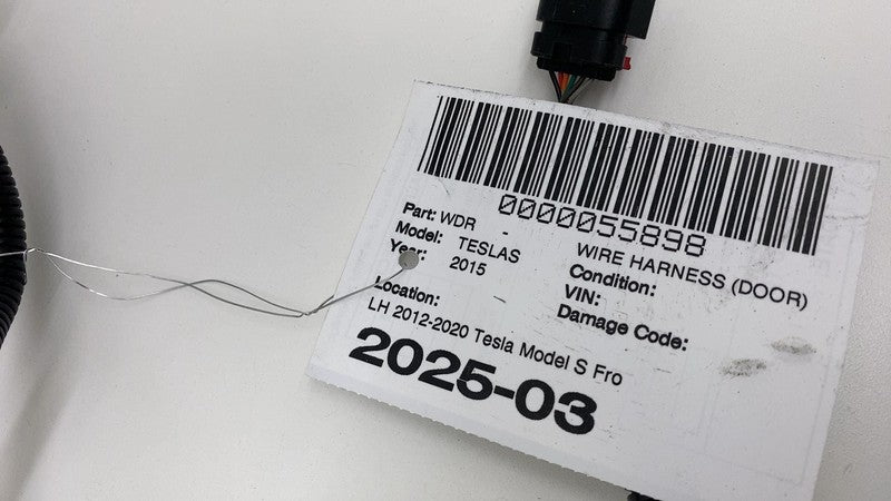 ⭕ 2012-2020 Tesla Model S Front Left Door Wiring Harness Wire Loom 100