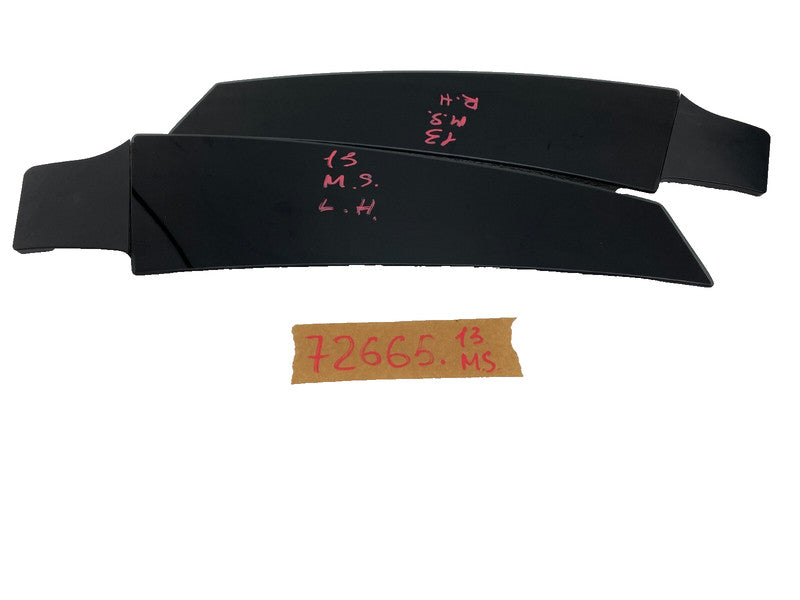 ⭕ 12-15 Tesla Model S Left and Right Side B-Pillar Molding Applique Glass Trim