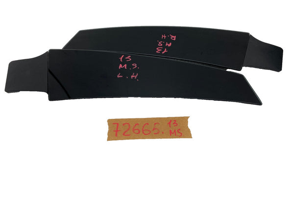 ⭕ 12-15 Tesla Model S Left and Right Side B-Pillar Molding Applique Glass Trim