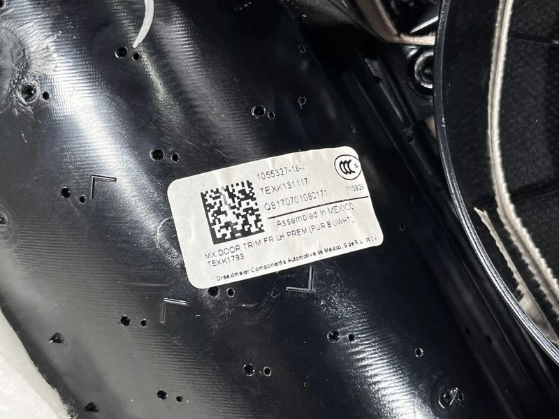 105532718I ⭕ 16-20 Model X Front Left Door Panel Trim Card Cover w/ Molding LH 1055327-18-I