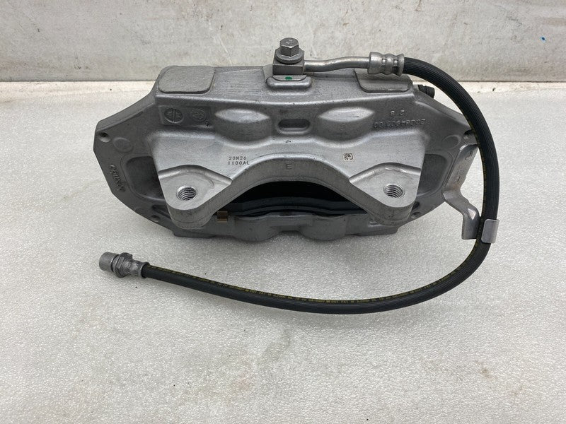 104462100E ⭕ 17-23 Model 3 Front Driver Side Caliper w/ Brake Hose Line Left 1044621-00-E