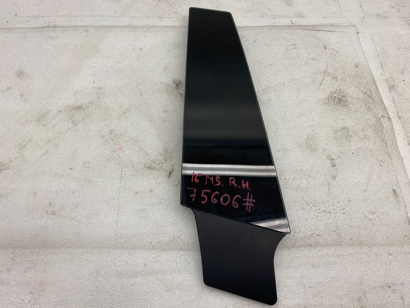 14241 ⭕ 2016-2020 Tesla Model S Passenger Side Exterior B-Pillar Applique Glass Right
