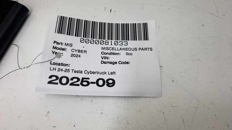 181659200B ⭕ 2024 2025 Tesla Cybertruck Driver Side Roof Applique Molding Left 1816592-00-B