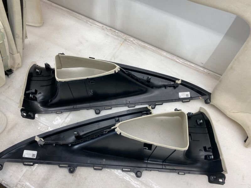 105392107J 2016-2020 Tesla Model X SET of Ceiling Headliner Door Trim + B + C-Pillar Panel