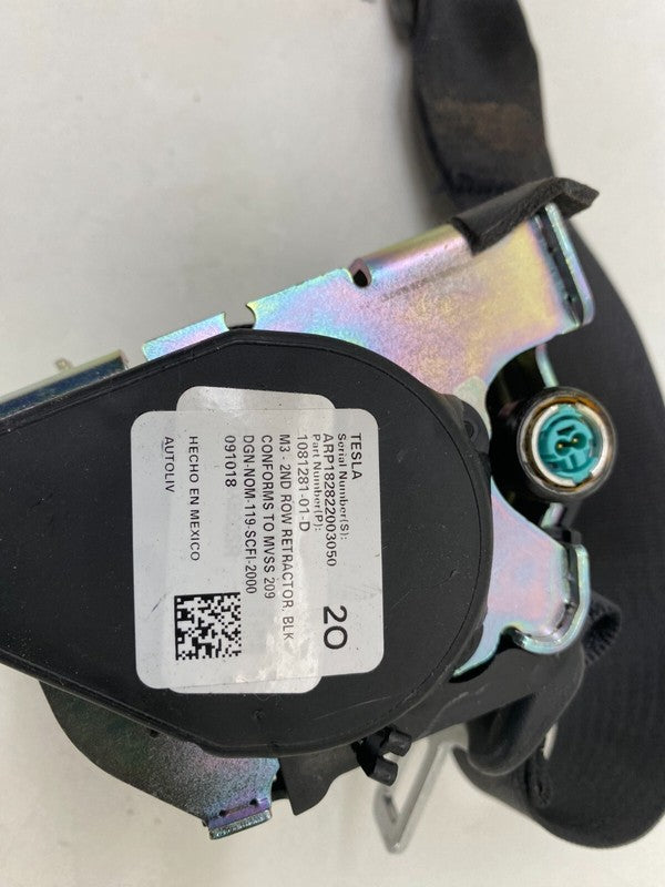 ⭕ 17-23 Tesla Model 3 Rear Left or Right 2nd Row Seatbelt Retractor 10