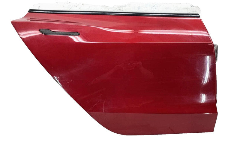 1081440-E0-C ⭕ 2017-2020 Tesla Model 3 Rear Side Door Shell Panel Right Red PPMR 1081440-E0-C