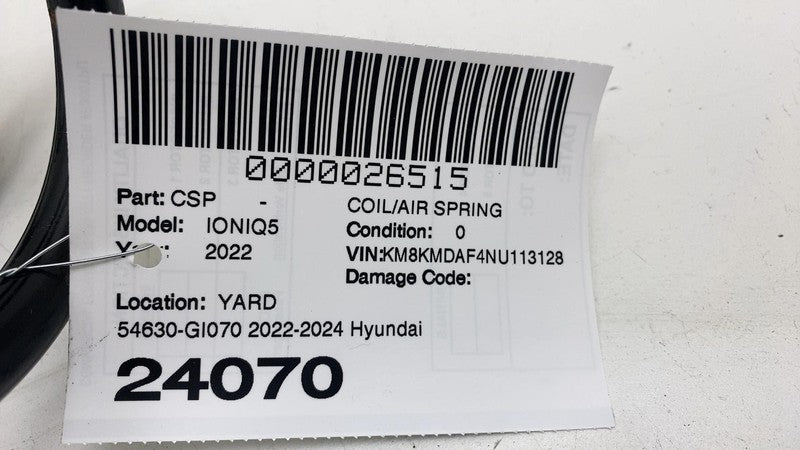 54630GI290 ⭕ 2022-2024 Hyundai Ioniq 5 Front Right Shock Absorber Coil Spring 54630-GI290