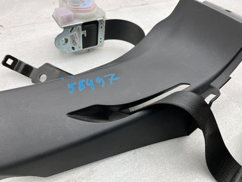 ⭕ 12-20 Model S Rear Left Seatbelt & Retractor w/ Mid C-Pillar Trim 10