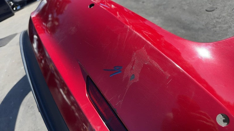 ⭕ 2017-2022 Tesla Model 3 Rear Bumper Cover w/ Park Sensor & Harness Red - PPMR