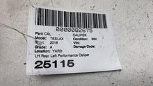 ⭕ 2016-2020 Tesla Model X Rear Driver Side Caliper Red w/ Brake Hose Line Left