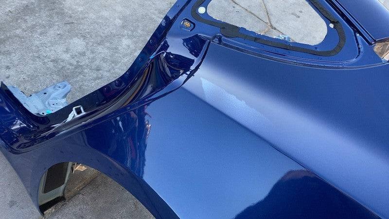 ⭕ 17-20 Tesla Model 3 Rear Left Quarter Panel Structural Frame Cut Blu