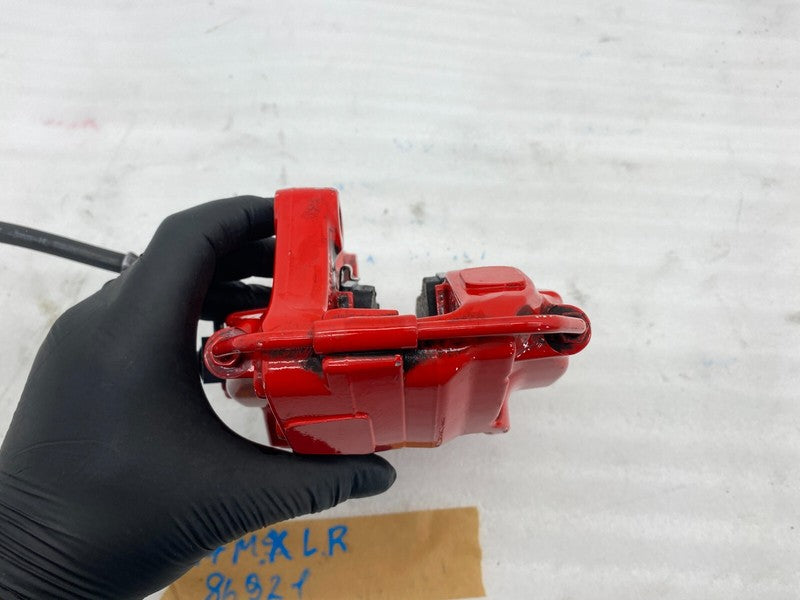 ⭕ 2016-2020 Tesla Model X Rear Driver Side Caliper Red w/ Brake Hose Line Left