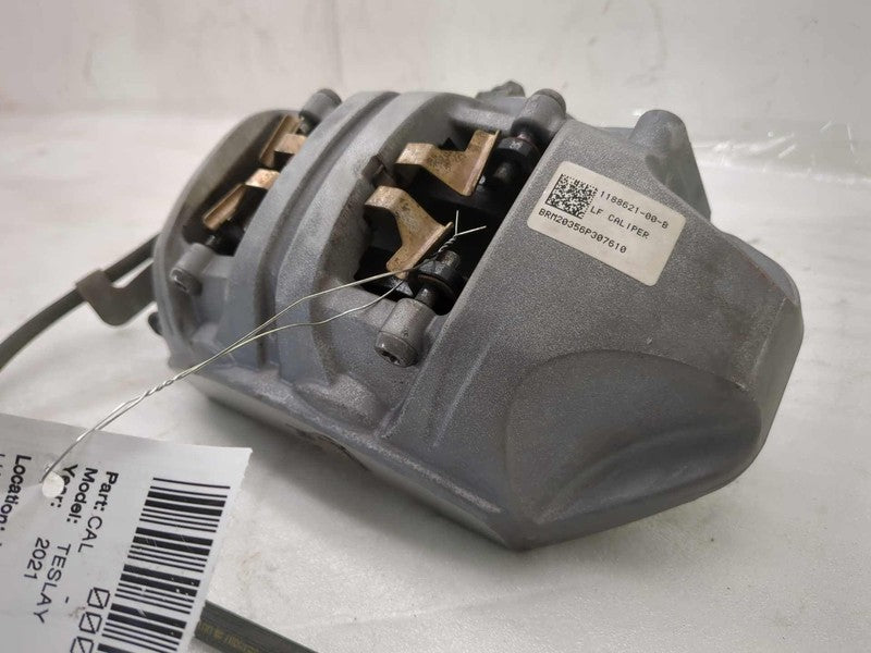 ⭕20-23 Tesla Model Y Front Driver Side Caliper with Brake Line Left 11