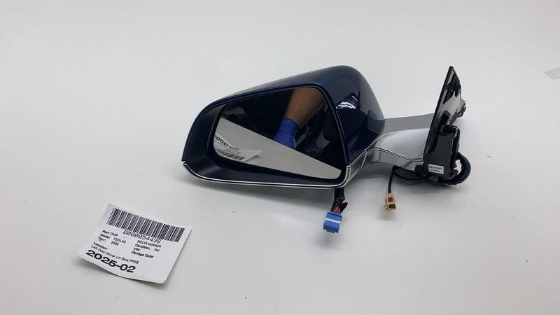1521831-00-A ⭕ 2017-2020 Tesla Model 3 Front Left Exterior Rear View Door Mirror LH Blue PPSB