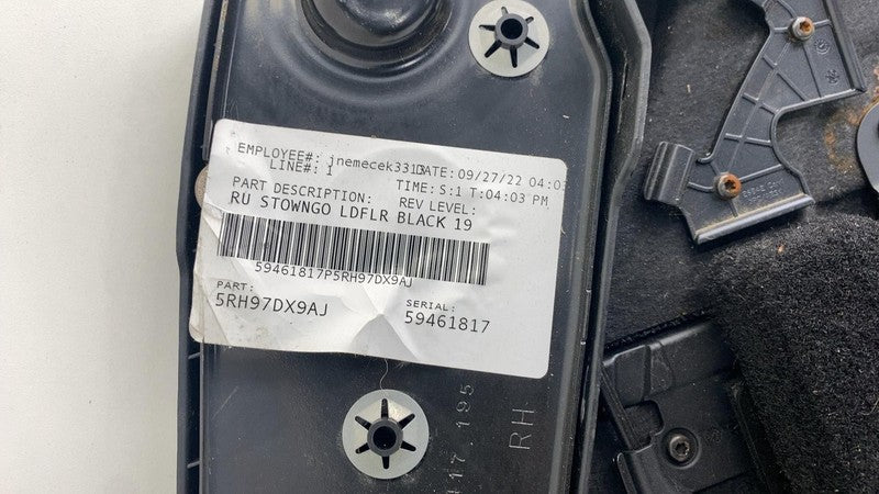 5RH97DX9AJ ⭕ 2017-2024 Chrysler Pacifica Rear 2nd Row Floor Load Tray Cover OEM 5RH97DX9AJ