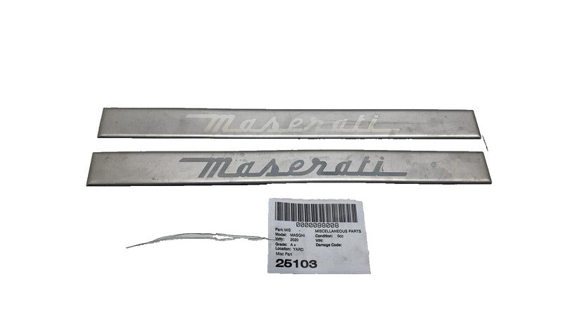 ⭕ 2014-2020 Maserati Ghibli Front Left & Right Door Sill Scuff Plate T