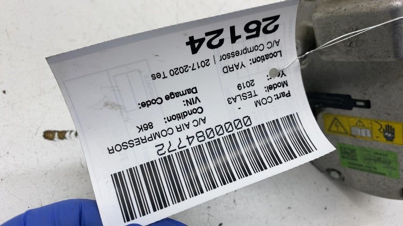 ⭕ 2017-2020 Model 3 Air Conditioner A/C Compressor w/ Mount Bracket 10