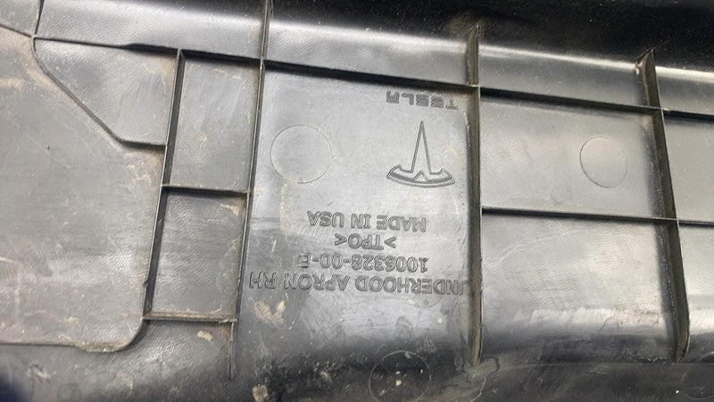 ⭕ 12-15 Tesla Model S Front Right Underhood Apron Cover Trim Panel 100