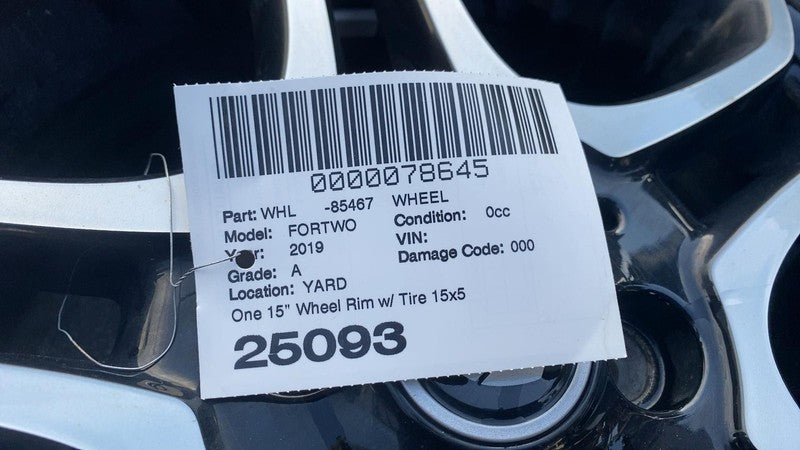 ⭕ 2019 Smart EQ ForTwo Wheel Rim 15" inch 15x5.5J 10 Spoke w/ Tire 185