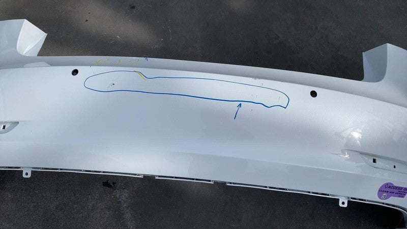 ⭕ 2017-2022 Tesla Model 3 Rear Bumper Cover w/ Park Sensor Holes Assy White PPSW
