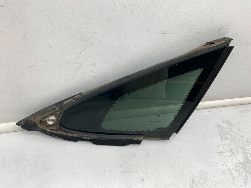 43R-008010 ⭕2012-2021 Tesla Model S Rear Passenger Side Quarter Window Glass Right Assembly