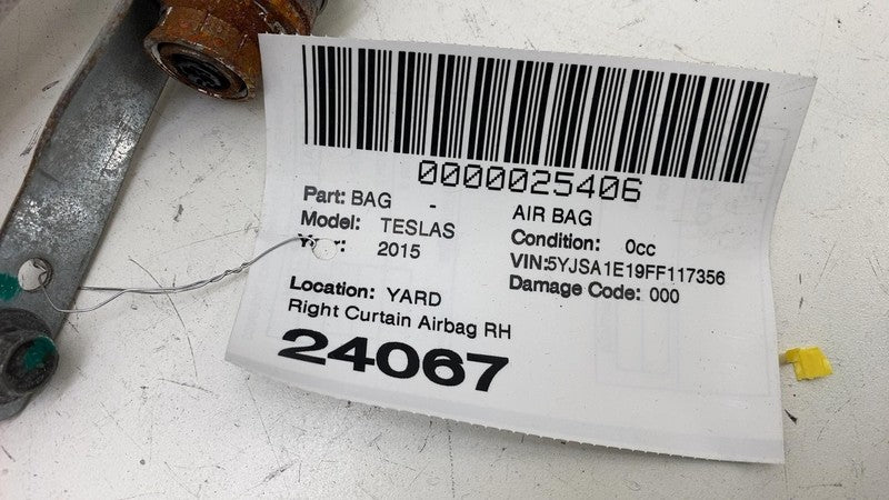 ⭕ 2012-2020 Model S Passenger Side Roof Curtain Safety Airbag Right 10