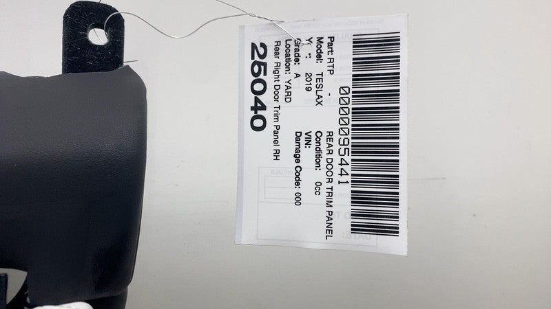 ⭕ 2016-2020 Tesla Model X Rear Passenger Side Door Trim Panel Right 10