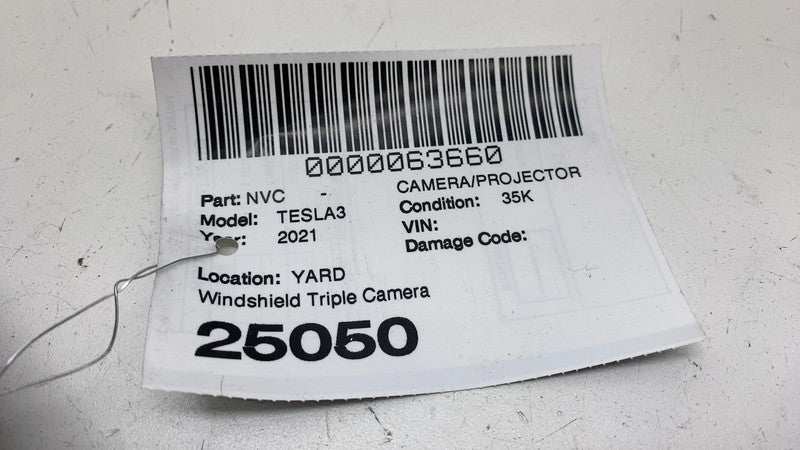 ⭕17-23 Model 3 Right B-Pillar Applique Glass Trim Molding w/ Camera 11