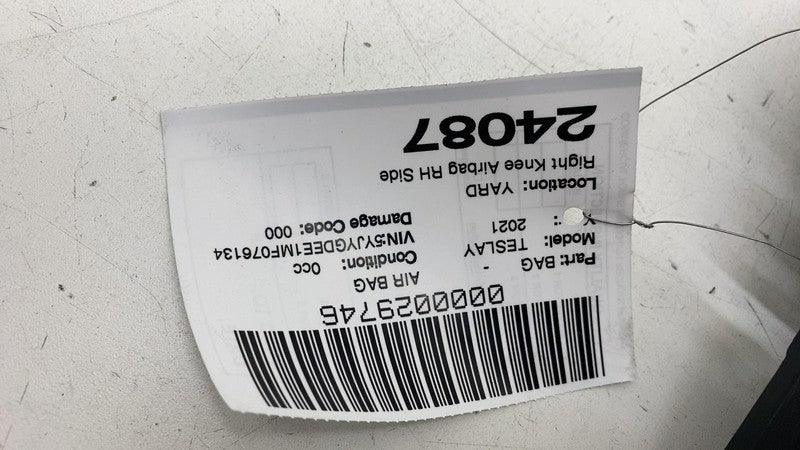 107782600D ⭕ 2017-2023 Tesla Model 3 Y Right Lower Knee Safety Airbag Module 1077826-00-D