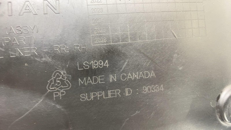 ⭕ 2022-2024 Rivian R1T Rear Right Wheel Fender Liner Splash Guard RH P