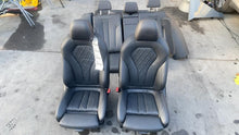 2021 BMW 530e Front & Rear Seat + Bolster Perforated Black Set of 4