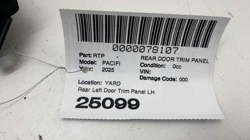 ⭕2017-2025 Chrysler Pacifica Rear Driver Side Sliding Door Panel Trim Cover Left