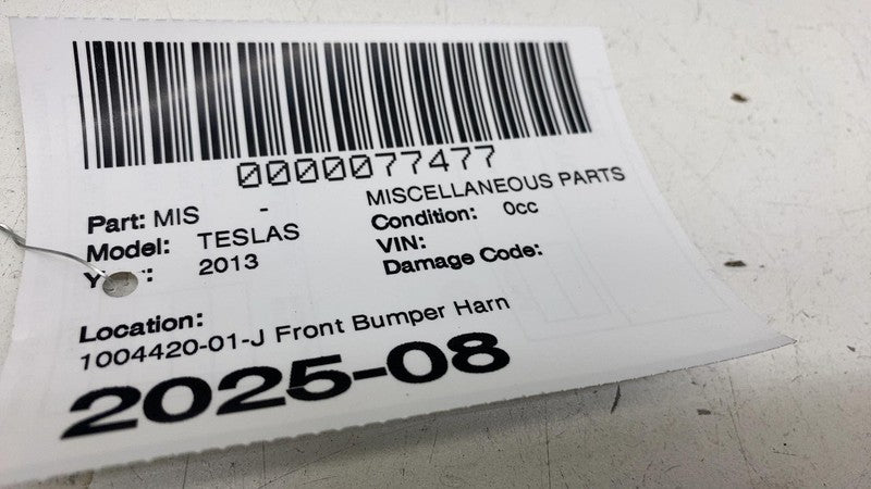 100442001J ⭕ 12-15 Tesla Model S Front Bumper Wiring Harness Cable Wire Loom 1004420-01-J