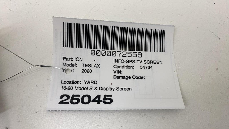 1083948-00 ⭕16-20 Tesla Model S X Media Control Unit Touch Screen Trim w/ Switch 1083948-00