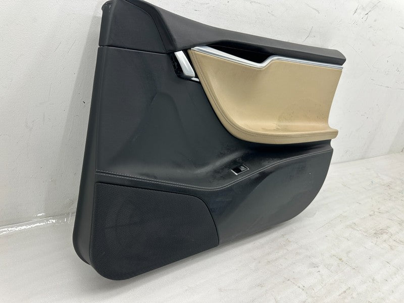100791200D 12-20 Tesla Model S Front Right Interior Door Panel Trim Card Cover 1007936-26-M