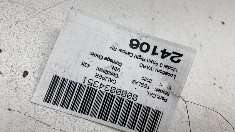 ⭕ 2017-2023 Tesla Model 3 Front Passenger Performance Brake Caliper Re