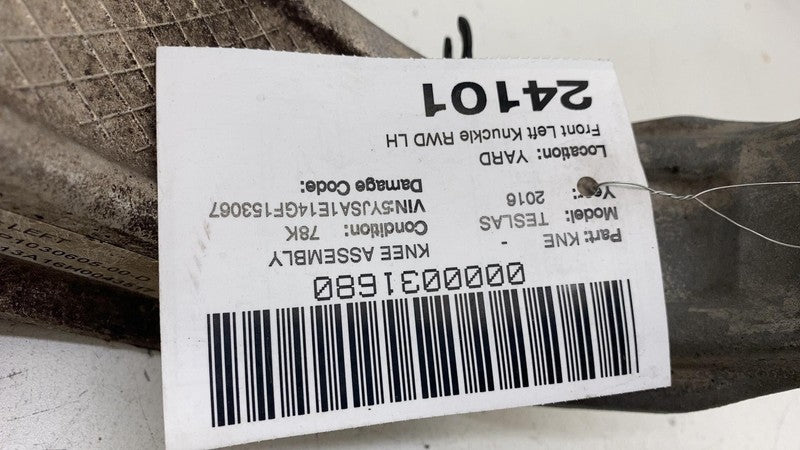103060500D 16-20 Model S Front Left Spindle Knuckle + Hub Bearing & Sensor RWD 1030605-00-D