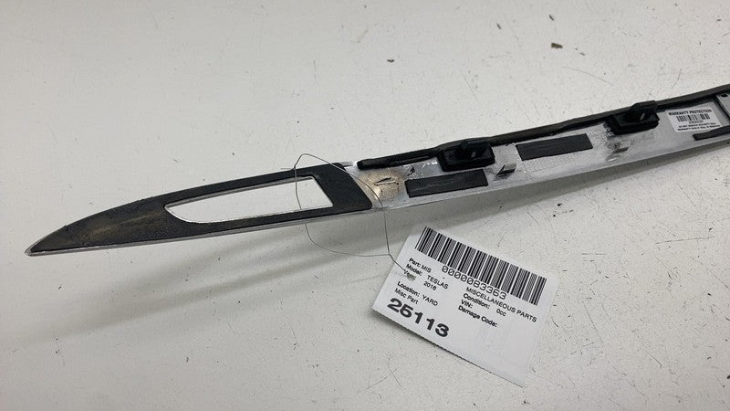 ⭕ 12-20 Tesla Model S Rear Liftgate Trunk Lid Chrome Trim Molding 1025