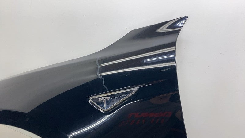 ⭕ 2012-2015 Tesla Model S Front Driver Side Fender Shell Panel Left Black - PBSB